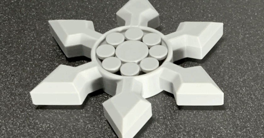 3D Printed Shuriken Fidget Spinner