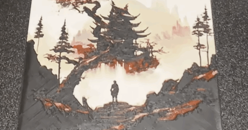 Japan Landscape Hueforge