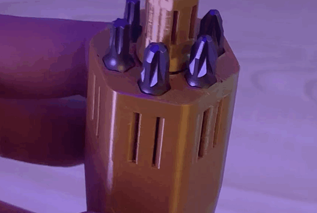 Print-In-Place Ratcheting Screwdriver