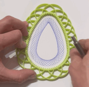 3D Printed Egg Shaped Drawing Tool