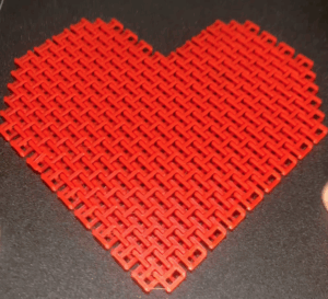 3D Printed Wedding Heart Fidget