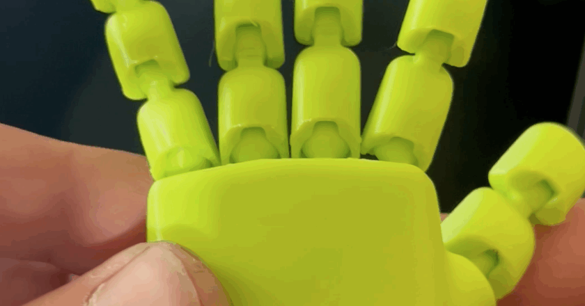 3D Printed Articulated Hand