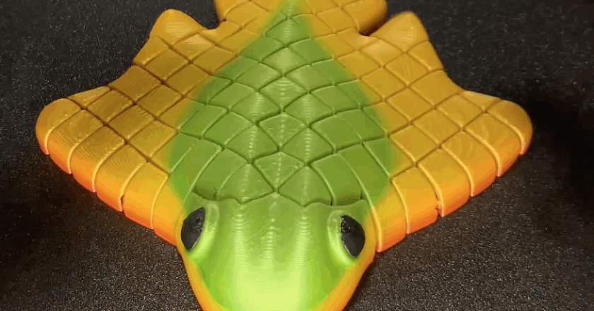 3D Printed Articulated Ray
