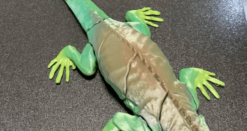 3D Printed Lizard