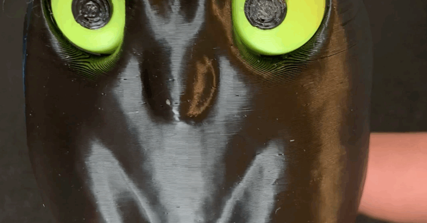 3D Printed Magic Owl – Wall Key Holder
