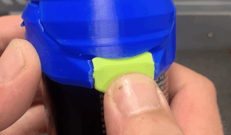 3D Printed Spring-Loaded Cap For Aluminum Cans