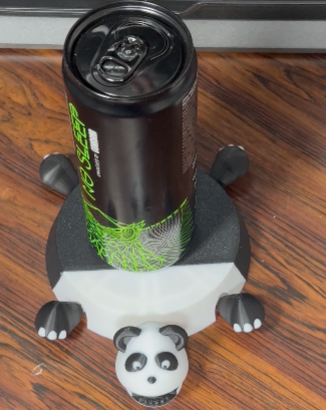 3D Printed Articulated Panda Coaster