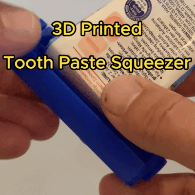3D Printed Tooth Paste Squeezer