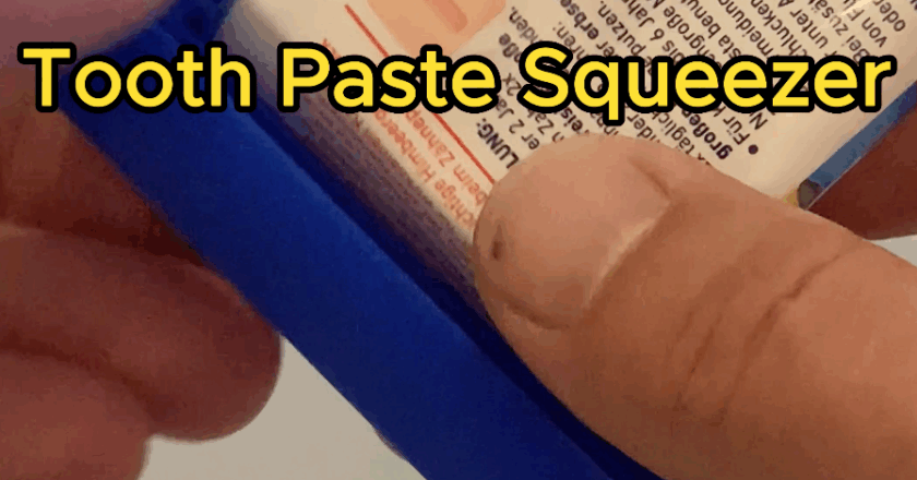 3D Printed Tooth Paste Squeezer