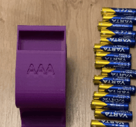 3D Printed Batterie Dispenser