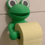3D Printed Frog Toilet Paper Holder