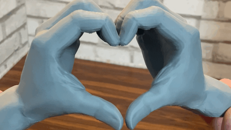 3D Printed Heart Hand