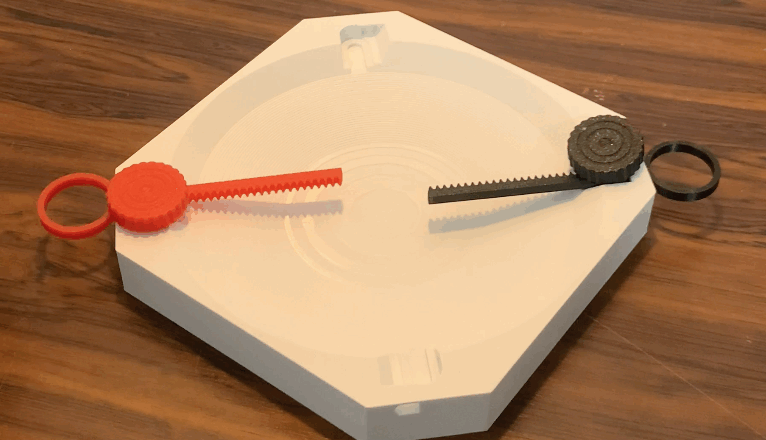 3D Printed Spin Top Battlefield