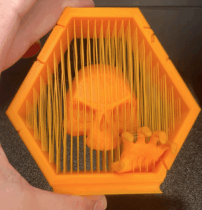 3D Printed Suspended Skull