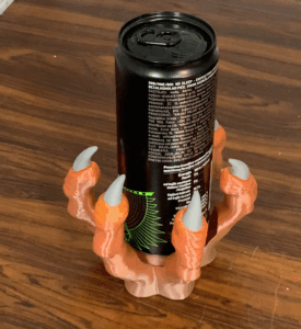 3D Printed Raptor Claw Can Holder