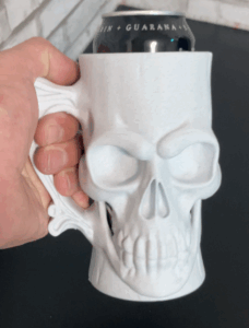 3D Printed Skull Can Holder