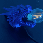 3D Printed Dragon’s Breath Wall Lamp