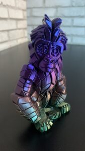 3D Printed Stone Baby Gorilla Statue