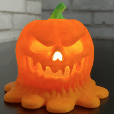 3D Printed Pumpkin Tea Light