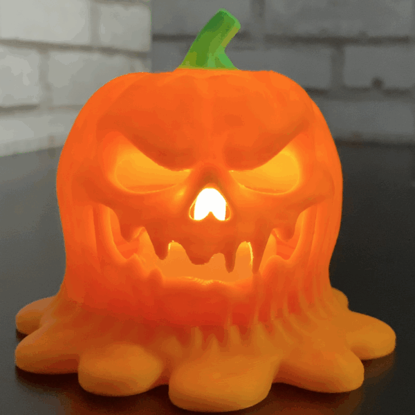 3D Printed Pumpkin Tea Light