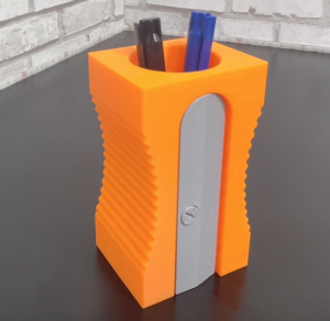 3D Printed Sharpener Pencil Holder