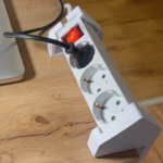 3D Printed Desk Edge Socket Holder