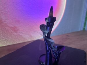 tree waterfall backflow with incense burner