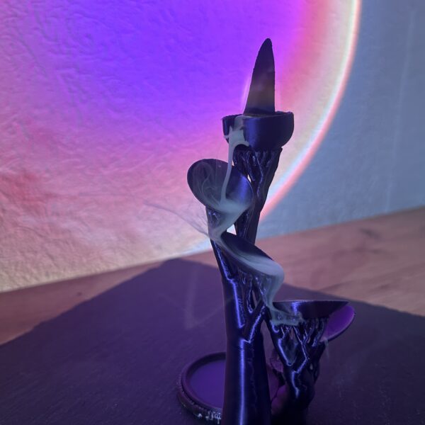 3D Printed Tree Waterfall Backflow With Incense Burner